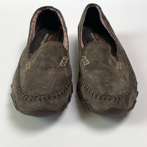 Skechers Size 6 Women's Relaxed Fit Memory Foam Chocolate Brown Slip On Loafers